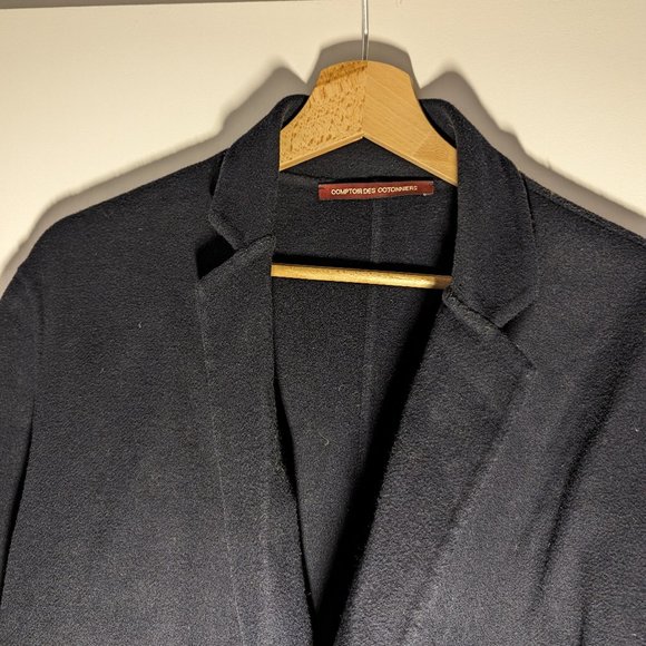 🧥 Long Navy Blue Coat - Size XS/S - Comptoir des Cotonniers (bought in France) - Picture 4 of 6